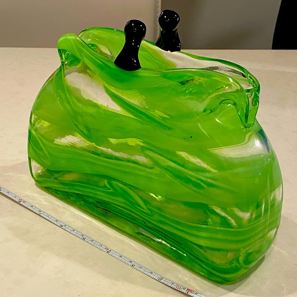 Decorative glass purse